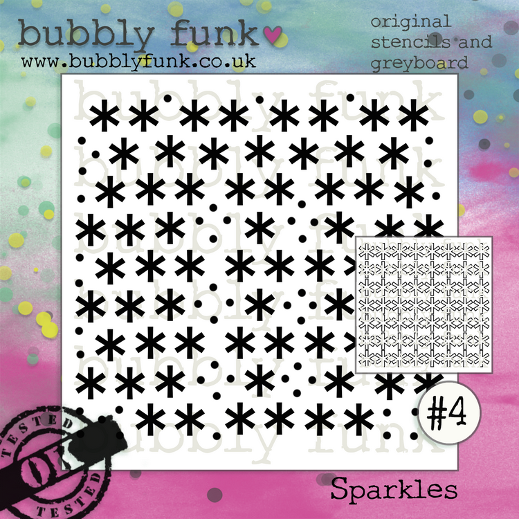 Bubbly Funk - Stencil and Greyboard - #04 Sparkles